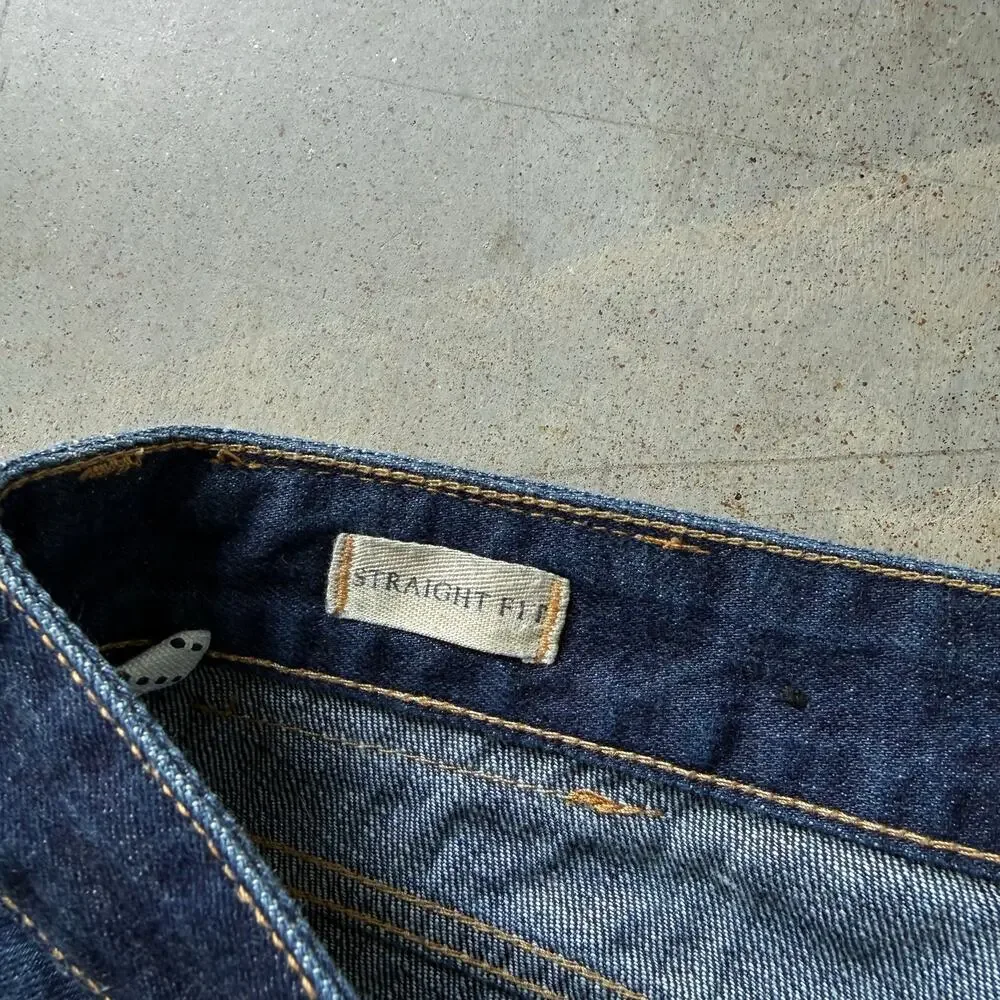 Liu Jo Straight Leg Medium Wash Classic Selvedge Jeans Size 38x33 Made in Italy